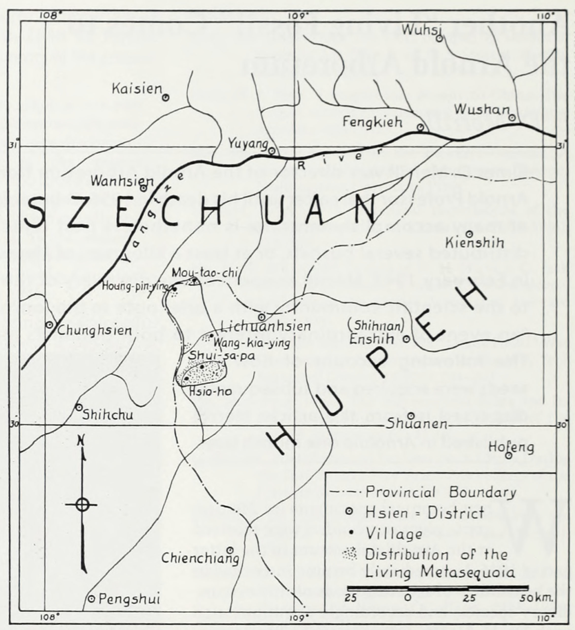 Simple map showing collecting location and rivers