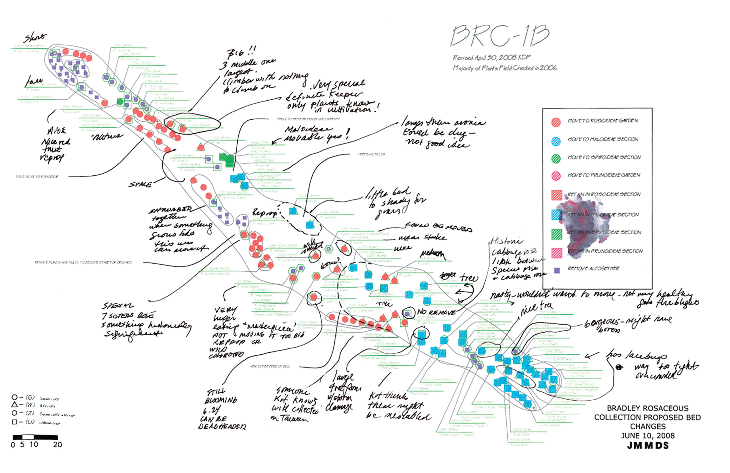 A color-coded renovation map of the BRC.