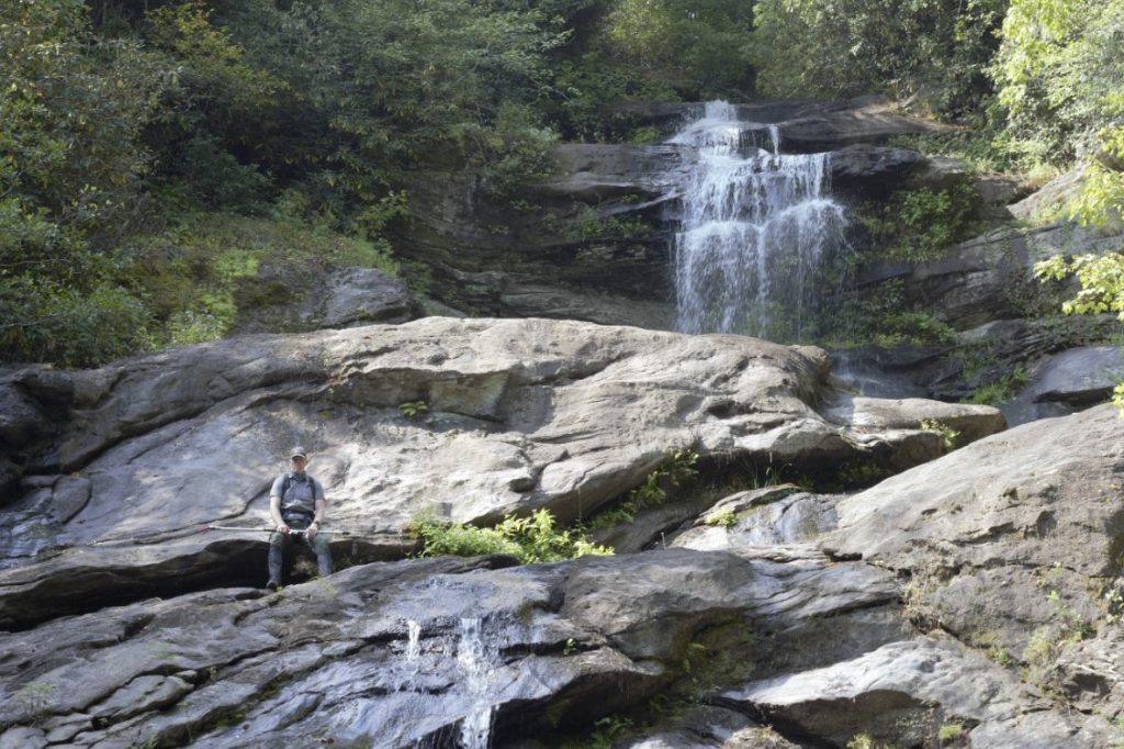 Andrew Gapinski at Holcomb Creek Falls