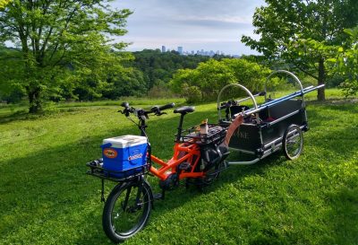 New bike and trailer