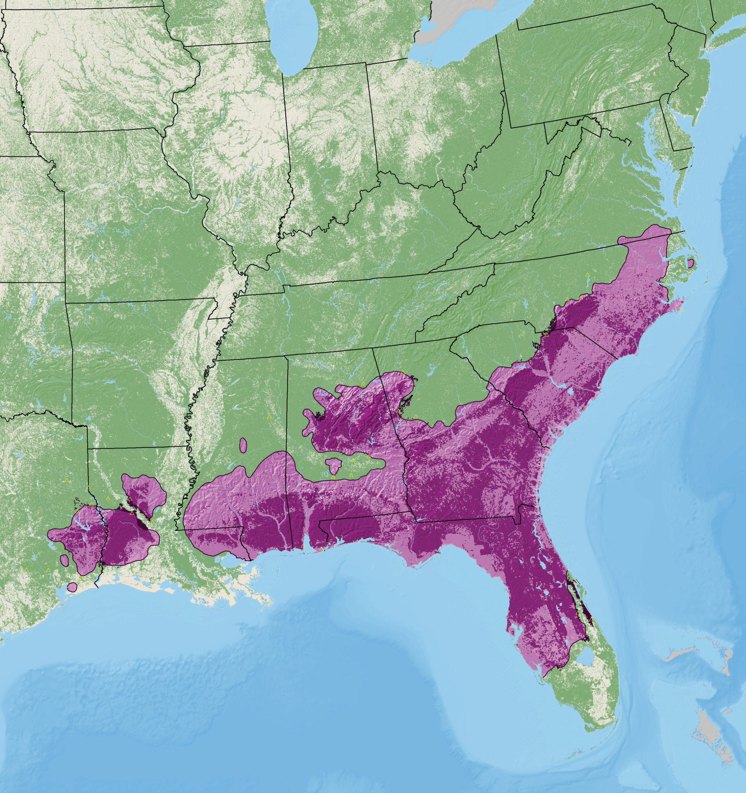 Distribution map