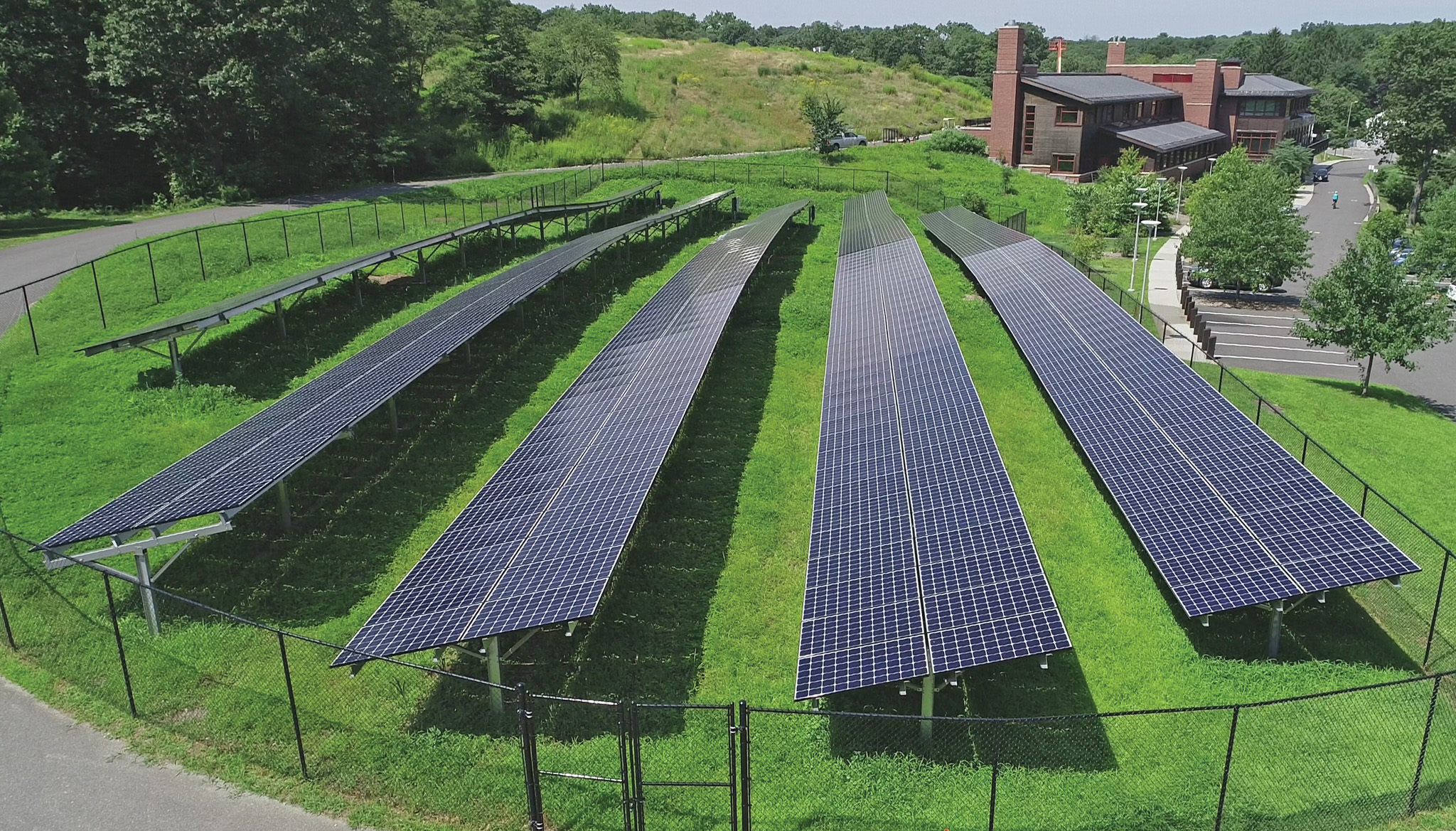 Weld Hill Solar Project photographed by drone