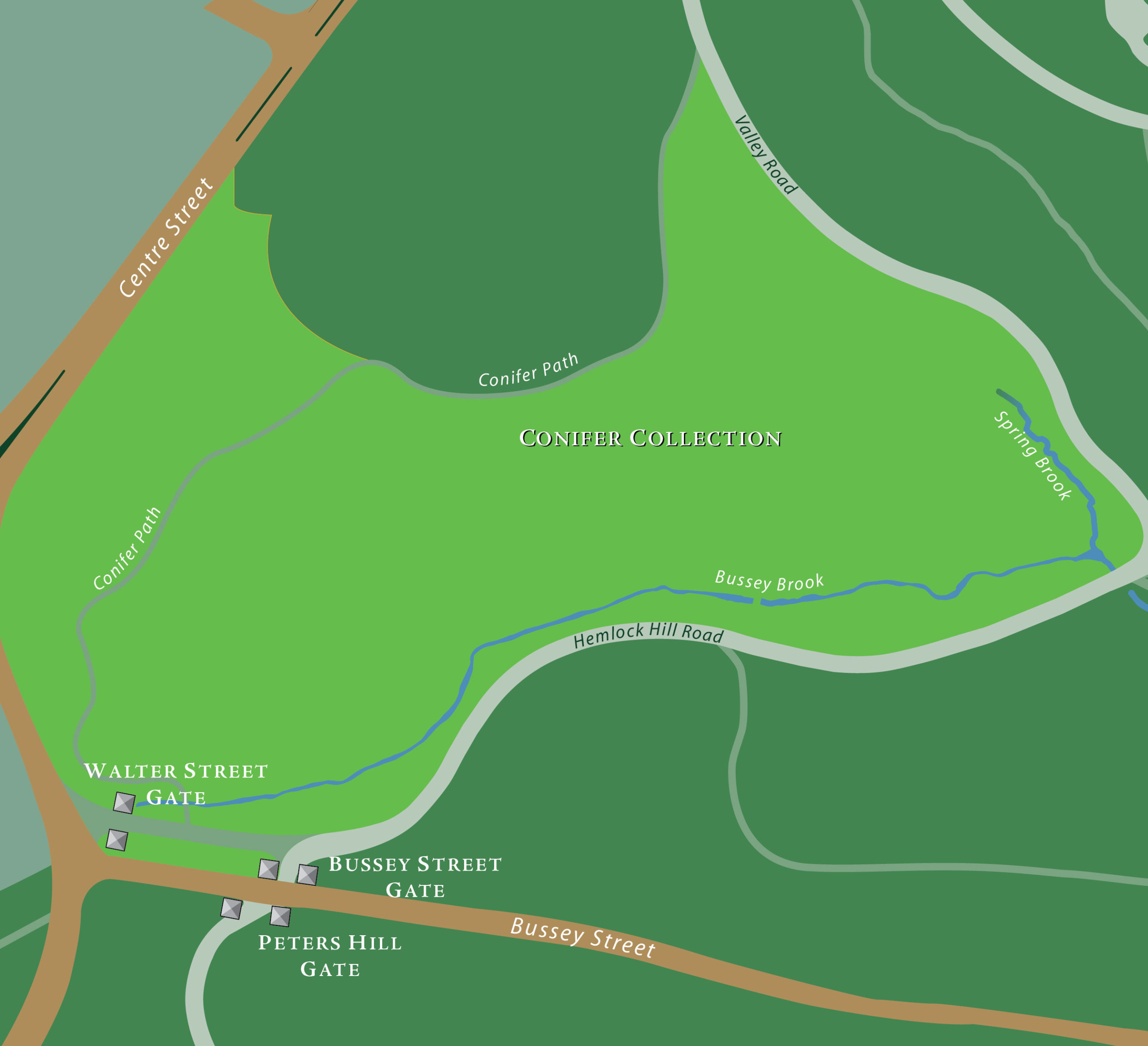 Map of the Conifer Collection