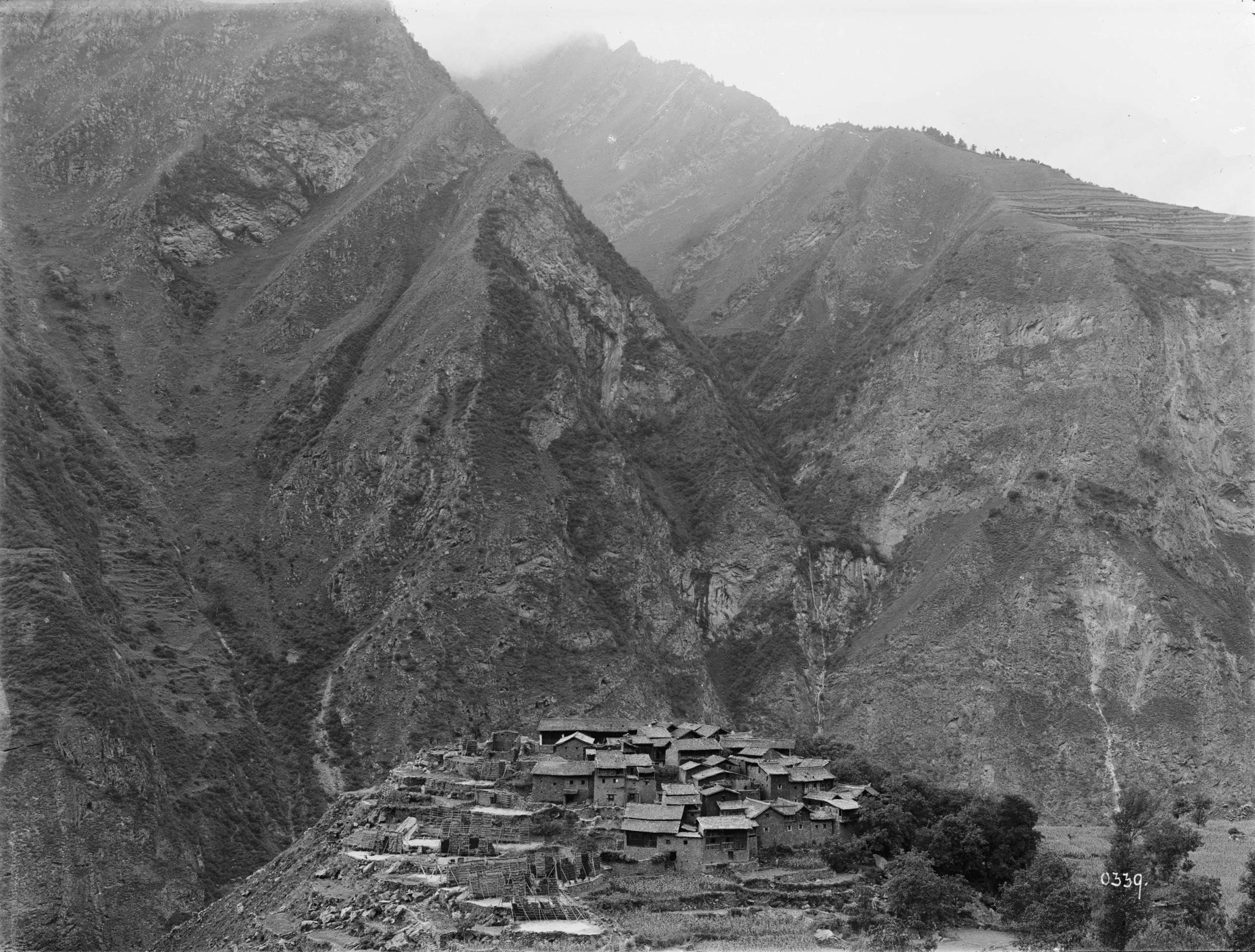 View of the village of Paishanying, Sichuan.