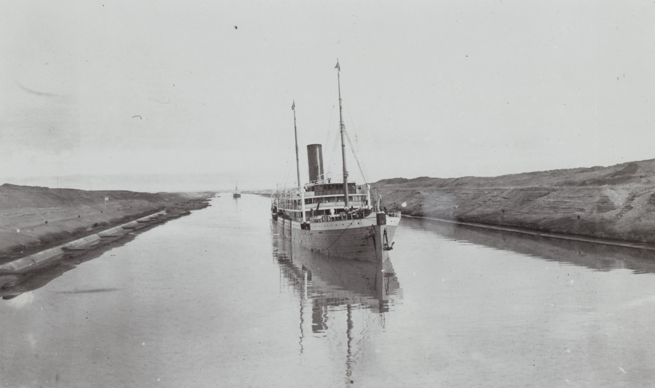 A view of the Suez Canal, Egypt. by John Jack, November 29, 1905.