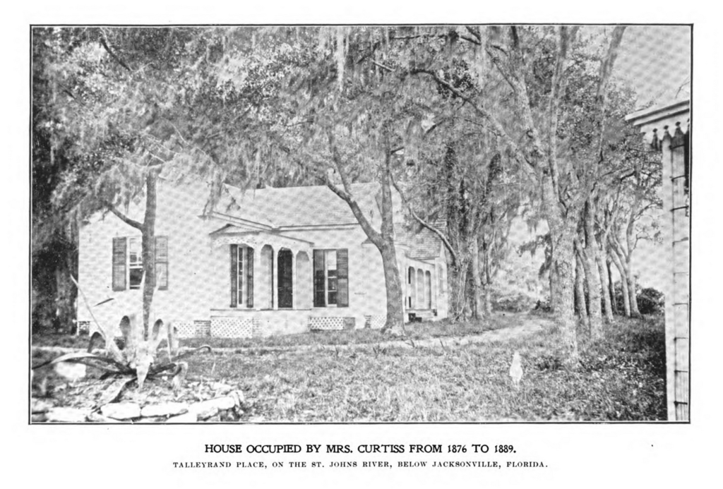 View of Tallyrand Place, Jacksonville, Florida, home of Mrs. Floretta Allen from 1876-1889.
