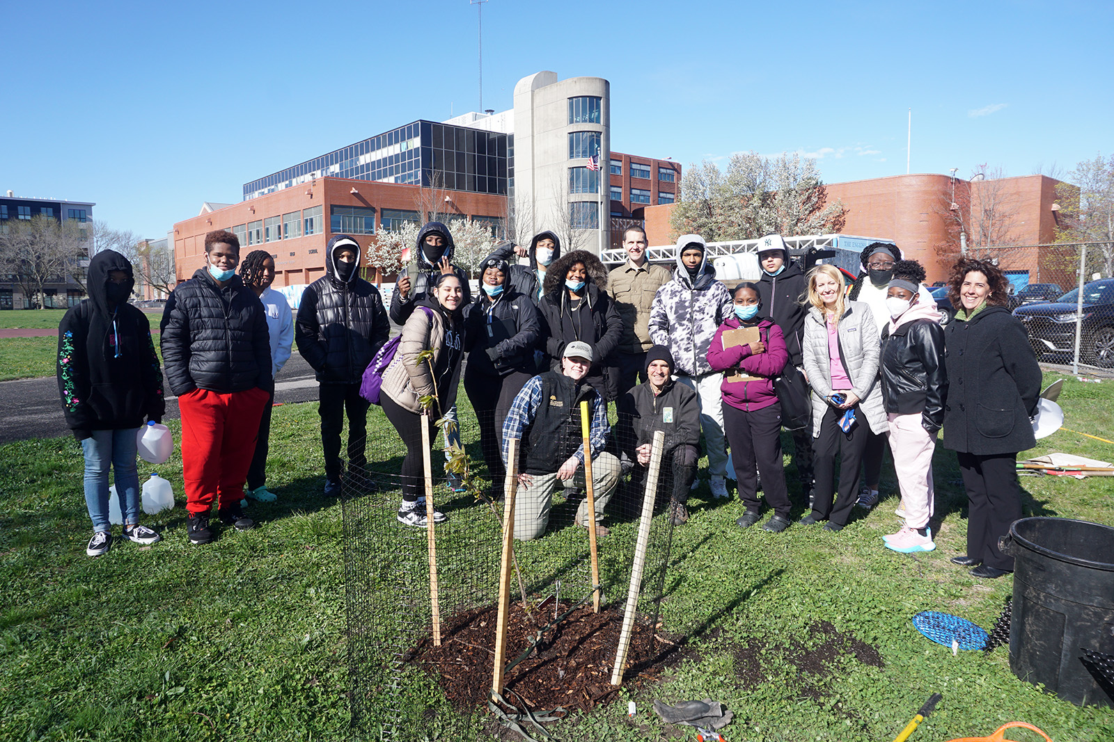 English High School Tree Planting