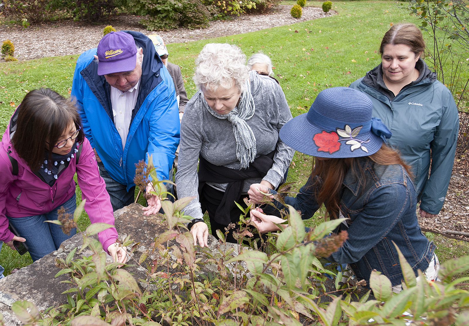 Members explore the landscape on members' tour day