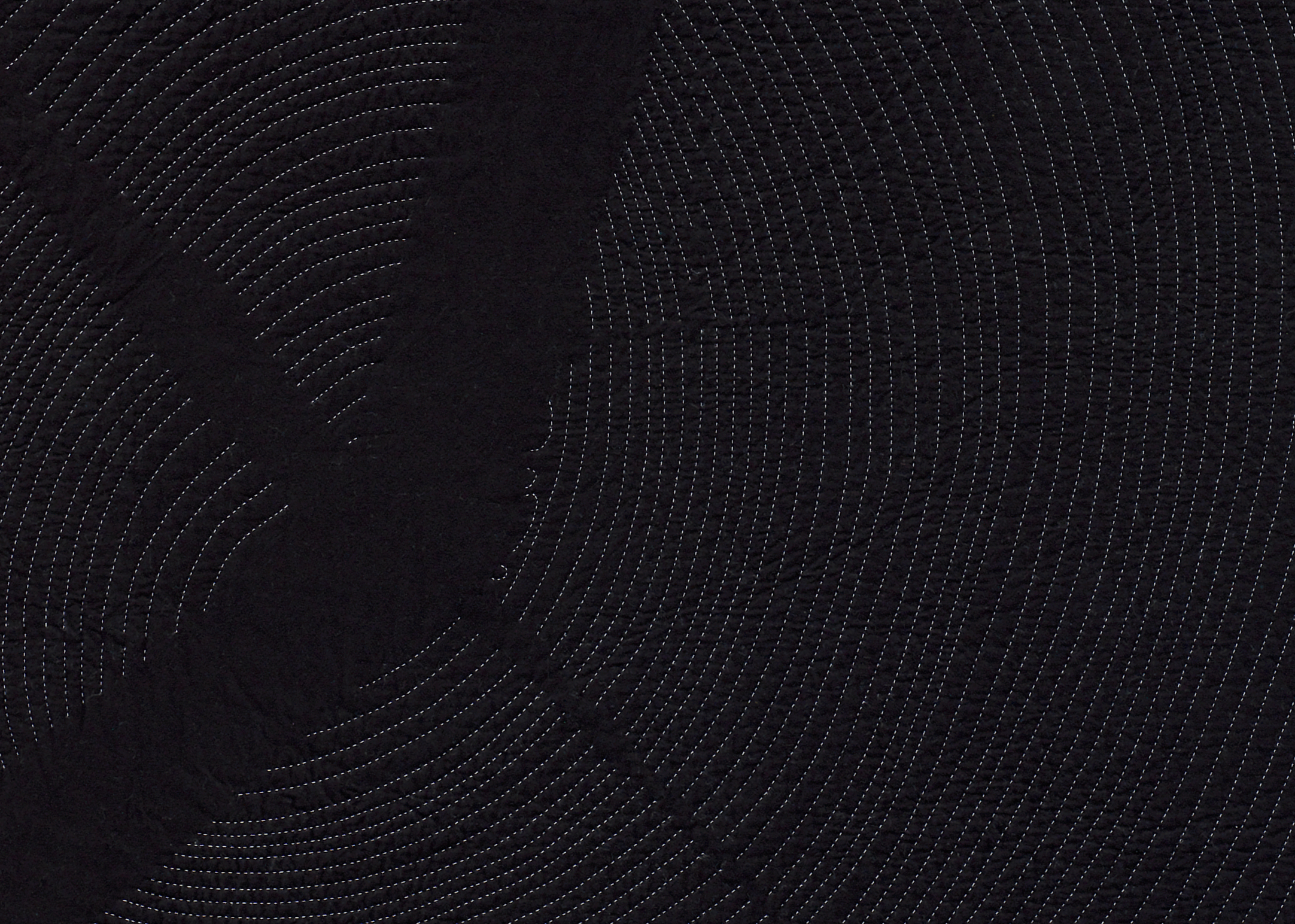 Art, detail of hand stitched quilt