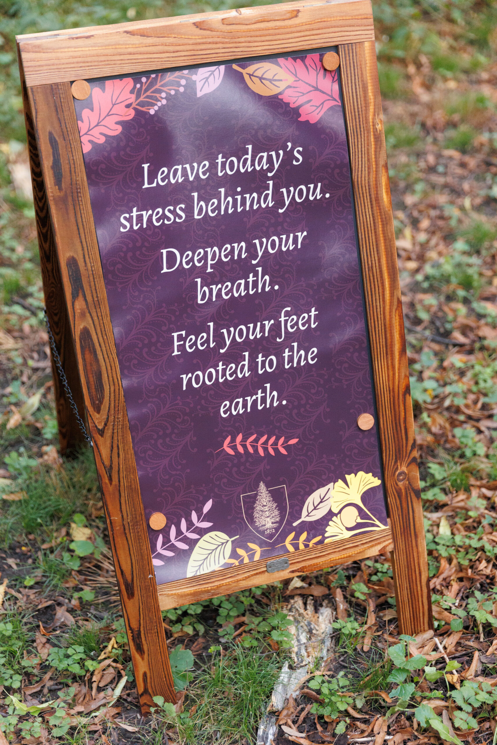 Event sign at Magical Meanderings Autumn Dinner, September 19, 2023