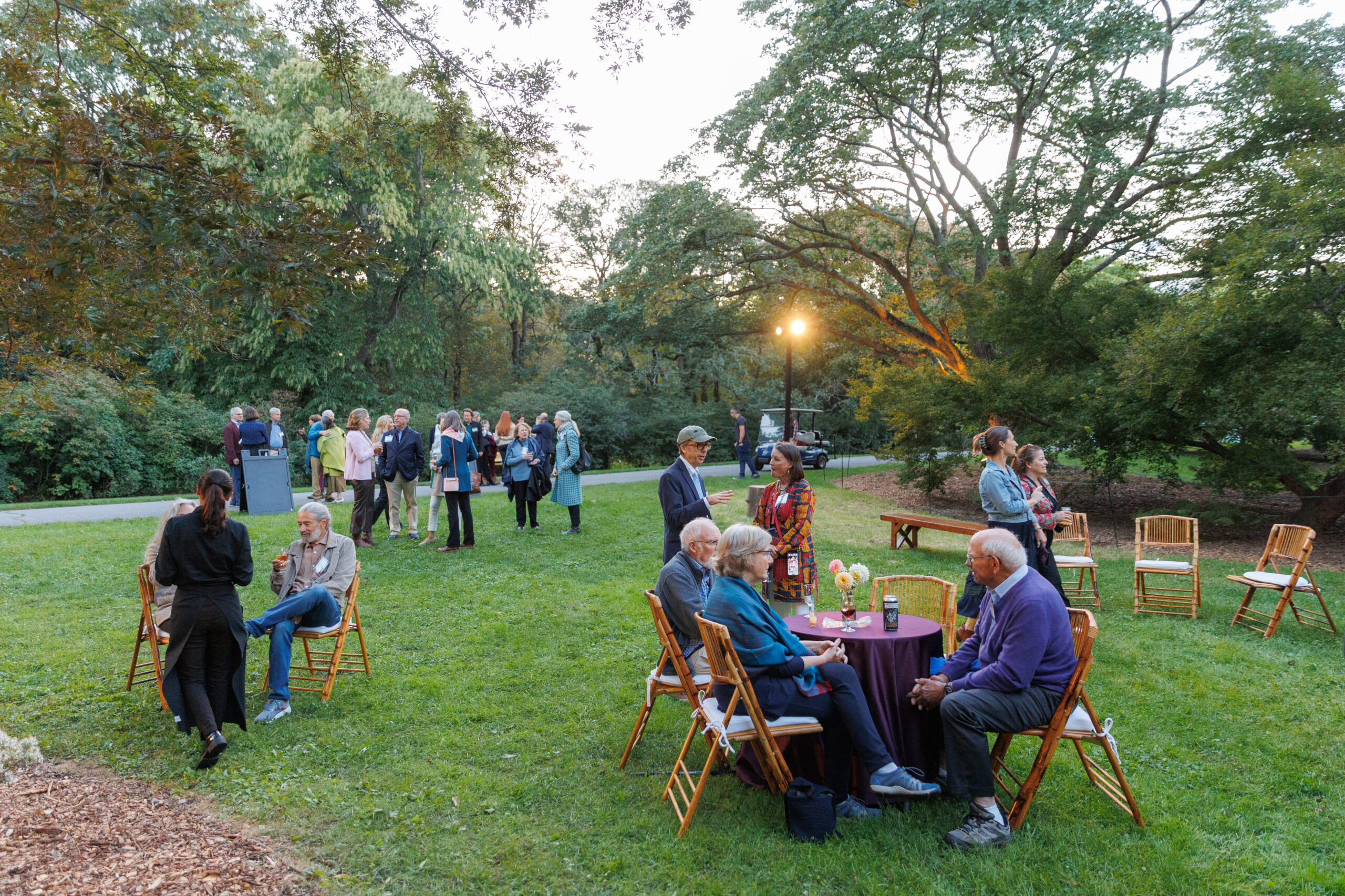 Guests enjoy the maple collection at Magical Meanderings Autumn Dinner, September 19, 2023