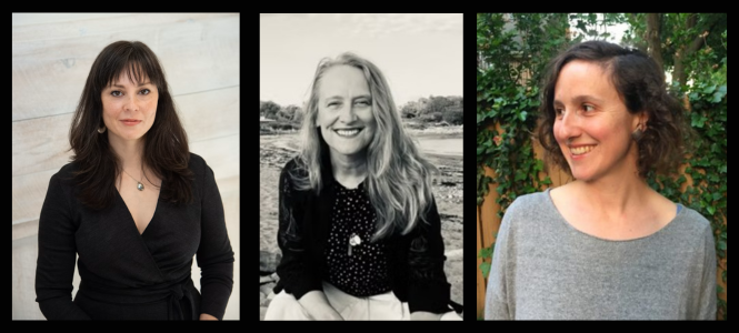 Headshots of three women