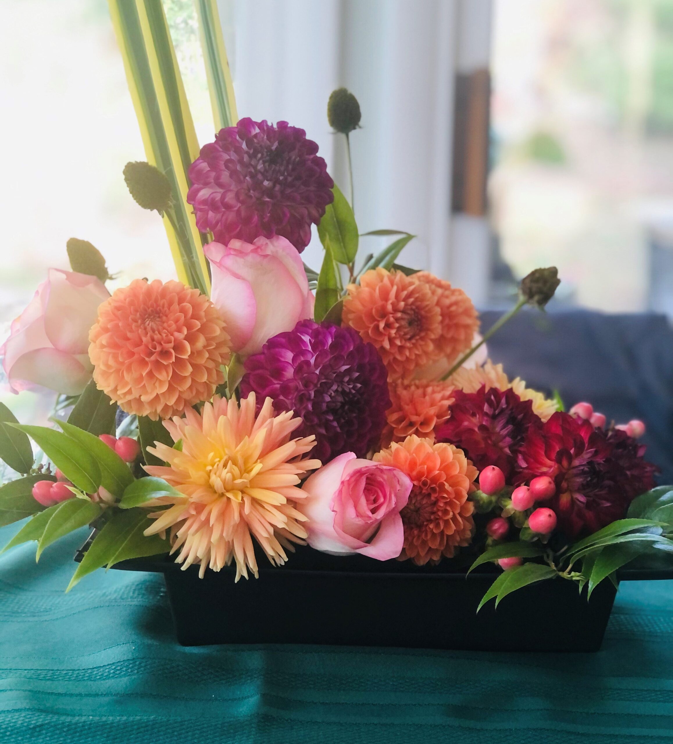 A colorful flower arrangement