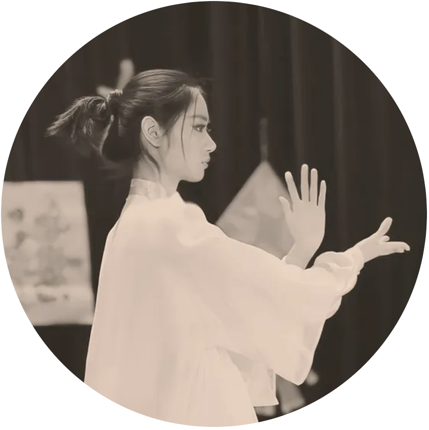 Silhouette of a woman against a dark background